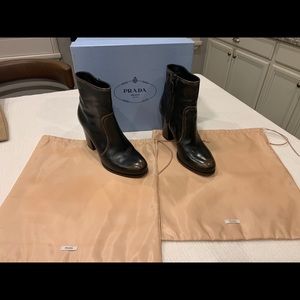 Prada Vitello Vintage Ankle Boot